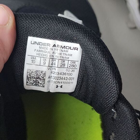 Under Armour Lead off RM Low Baseball Cleats Size 10 Black Model# 3023442-001. - Picture 4 of 5